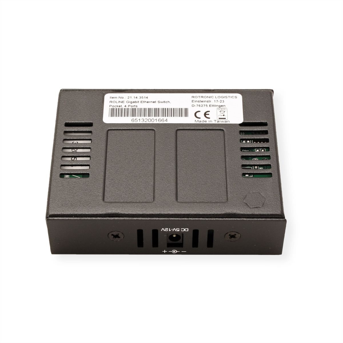 ROLINE Gigabit Ethernet Switch, Pocket, 4 Ports