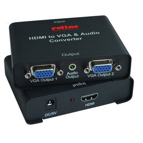Roline Hdmi To Vga Splitter 2 Way Secomp International