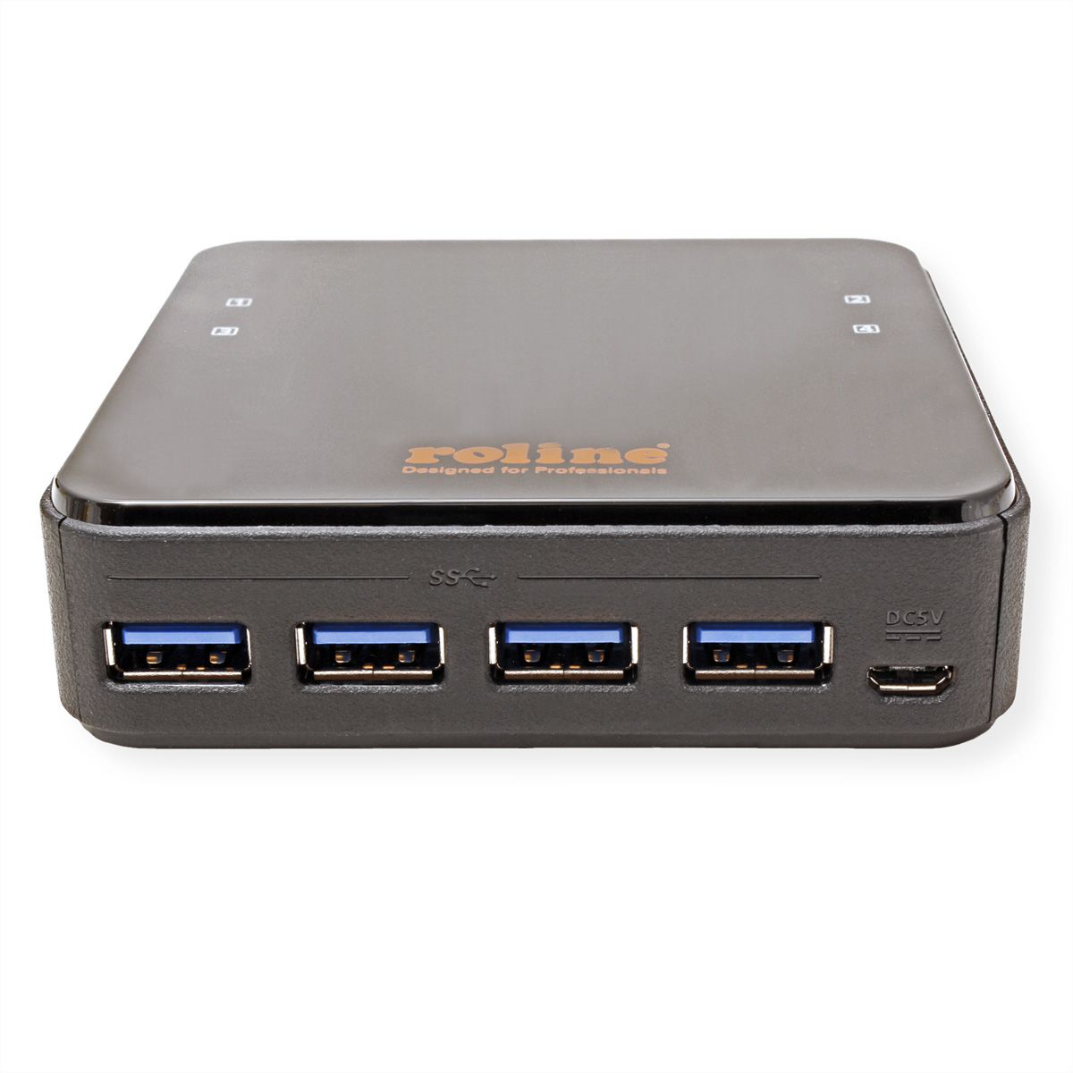 ROLINE USB 3.2 1 Peripheral Sharing 4 PCs, 4x USB 3.2 Gen Ports - SECOMP International AG