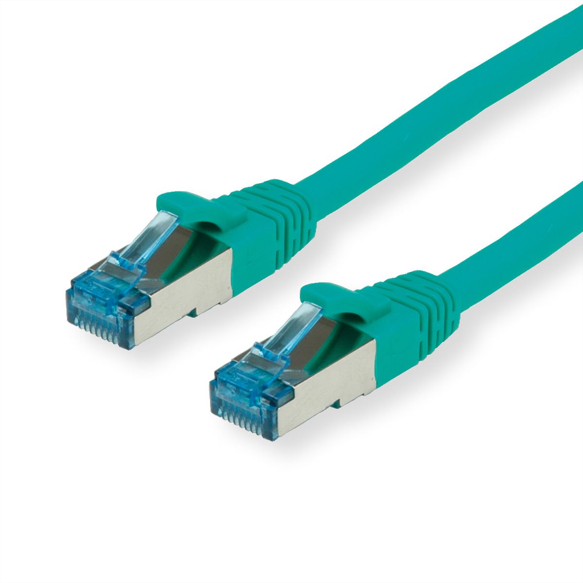VALUE S/FTP Patch Cord Cat.6A (Class EA), green, 10 m