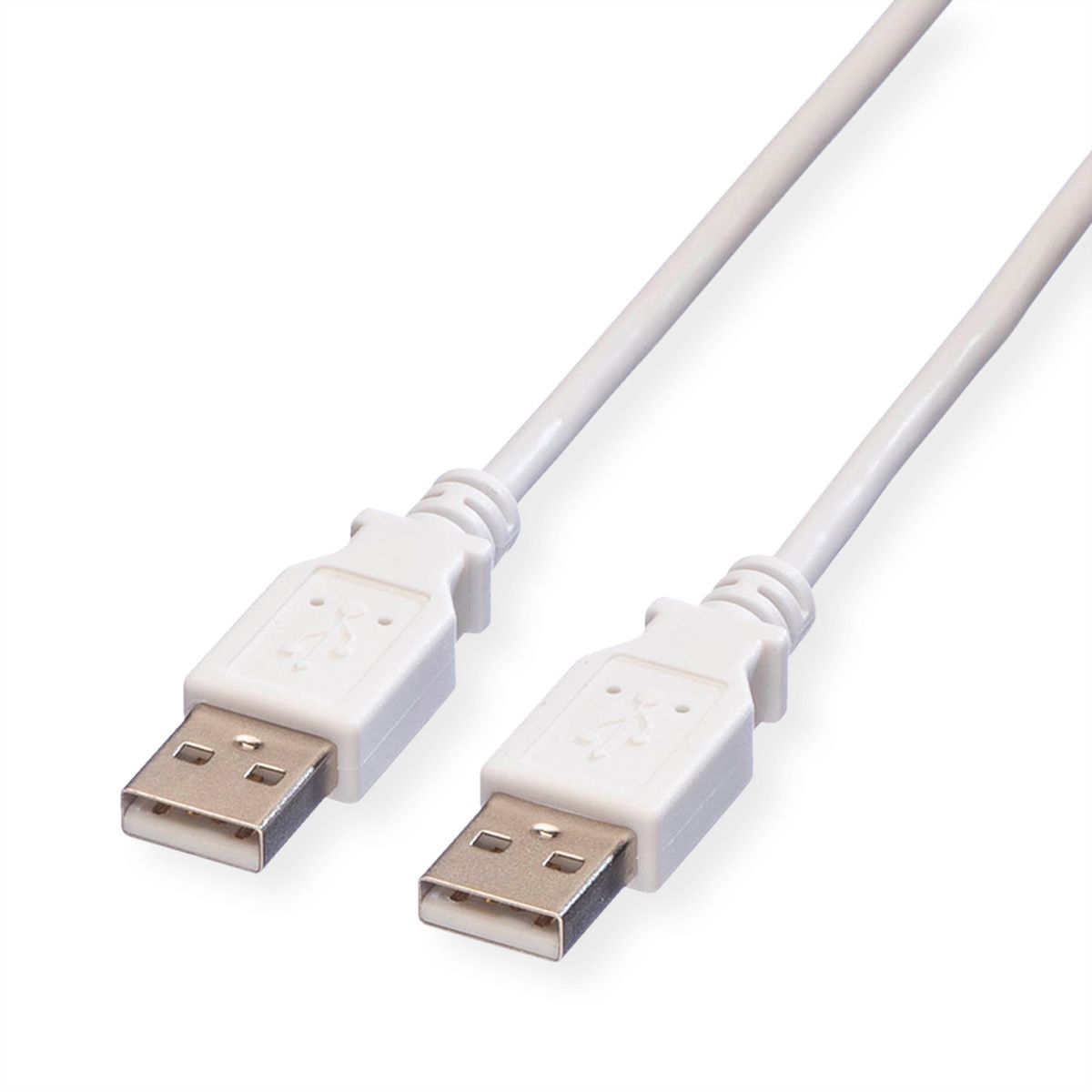 VALUE USB 2.0 Cable, A - A, M/M, white, 1.8 m