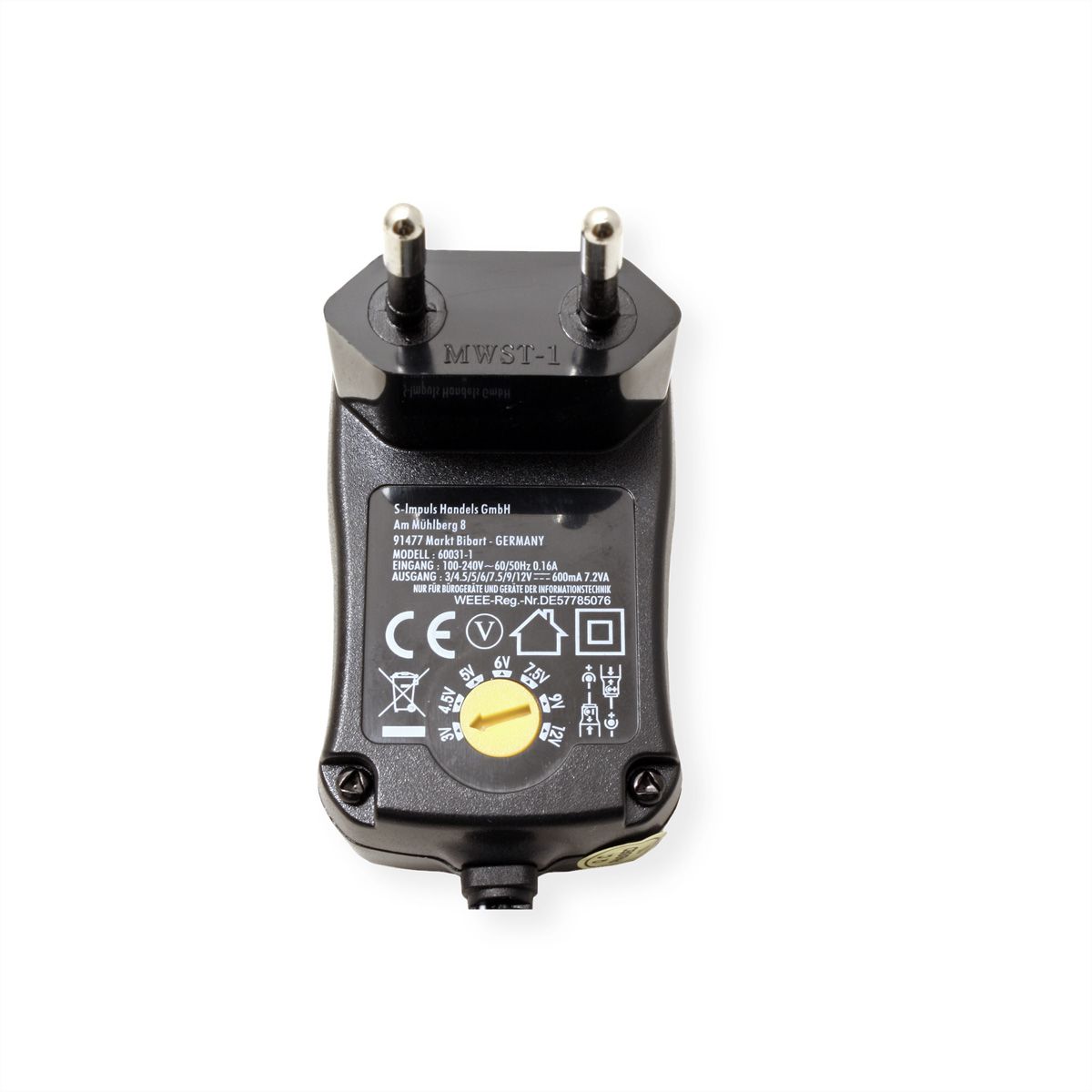 Universal Wall Power Supply 1000mA