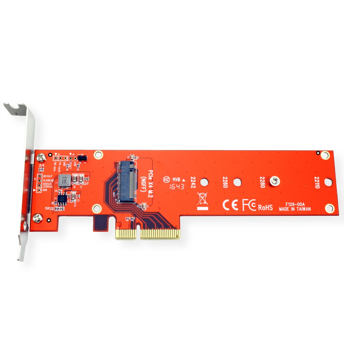 ROLINE PCIe 3.0 x4 3.3V5A Host Adapter for PCIe-NVMe M.2 110mm SSD