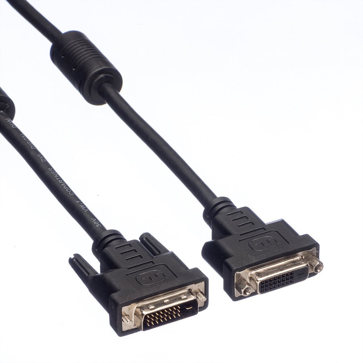 VALUE Monitor DVI Cable, DVI (24+1), Dual Link, M/F, 2 m