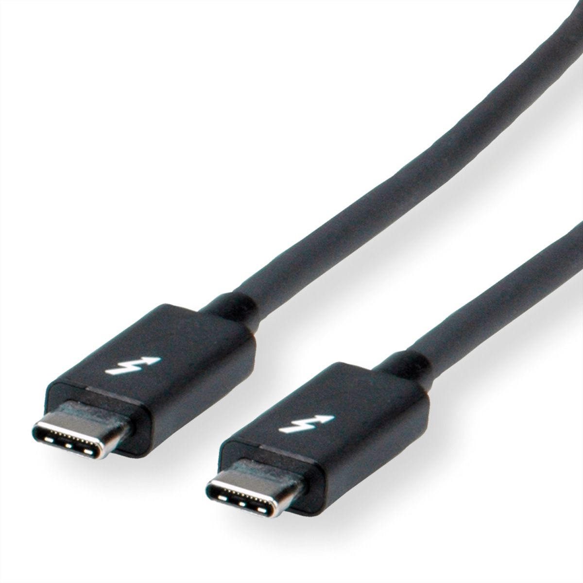 ROLINE Thunderbolt™ 3 Cable, 20GBit/s, 5A, M/M, black, 2 m - SECOMP