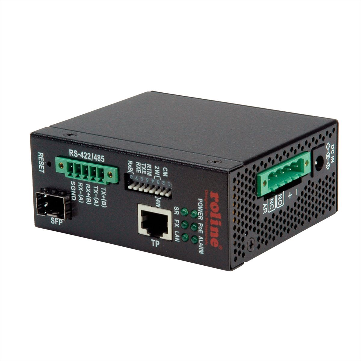 ROLINE Industrial Converter RS422/485 - Multimode Optical Fiber,  1x SFP