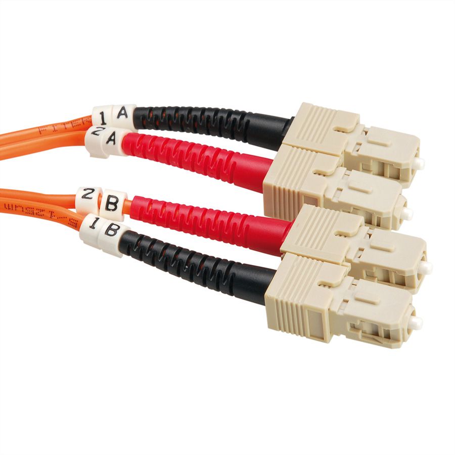 ROLINE Fibre Optic Jumper Cable 62.5/125&micro;m SC/SC, OM1, orange, 3 m