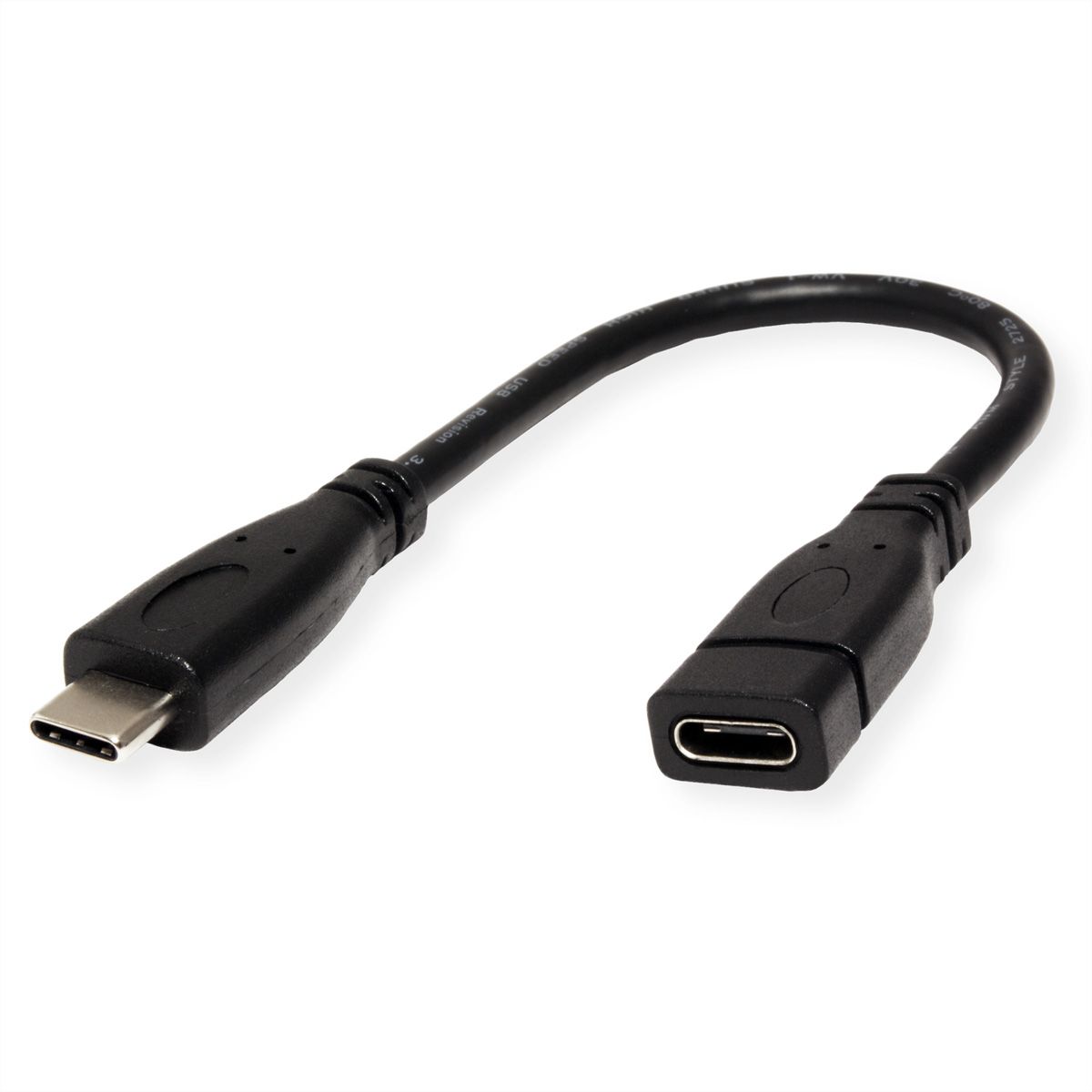 CableMax USB Type C 3FT Male to Male Black USB 3.1 Gen1 Cable USB-C