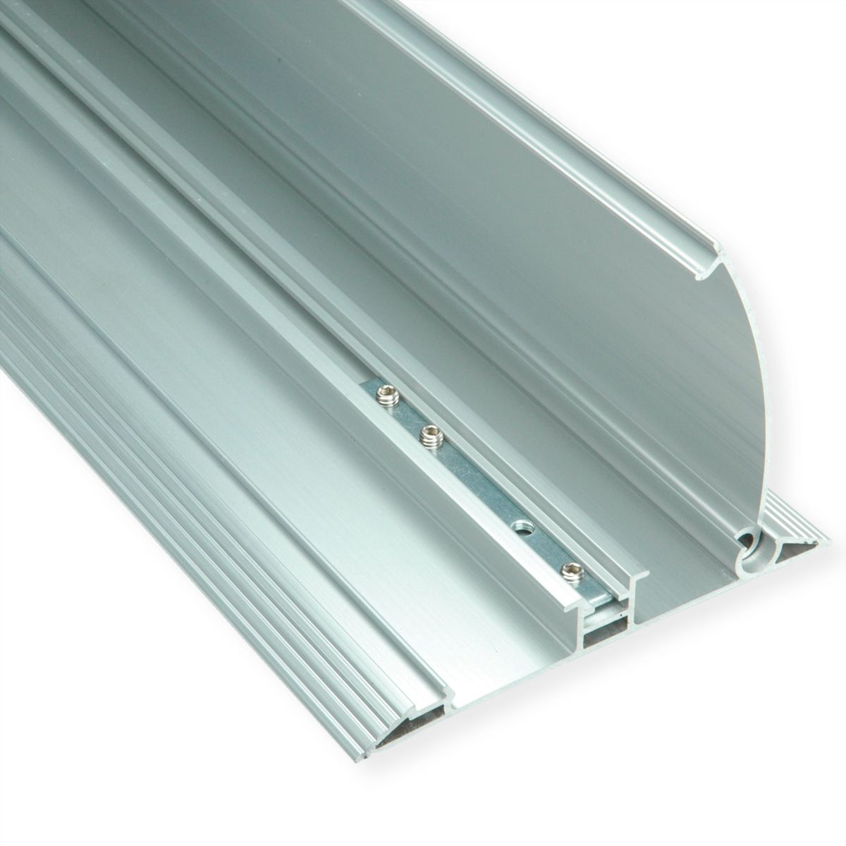 ROLINE 2Channel Aluminum Floor Cable Cover, 1104 x 139 mm