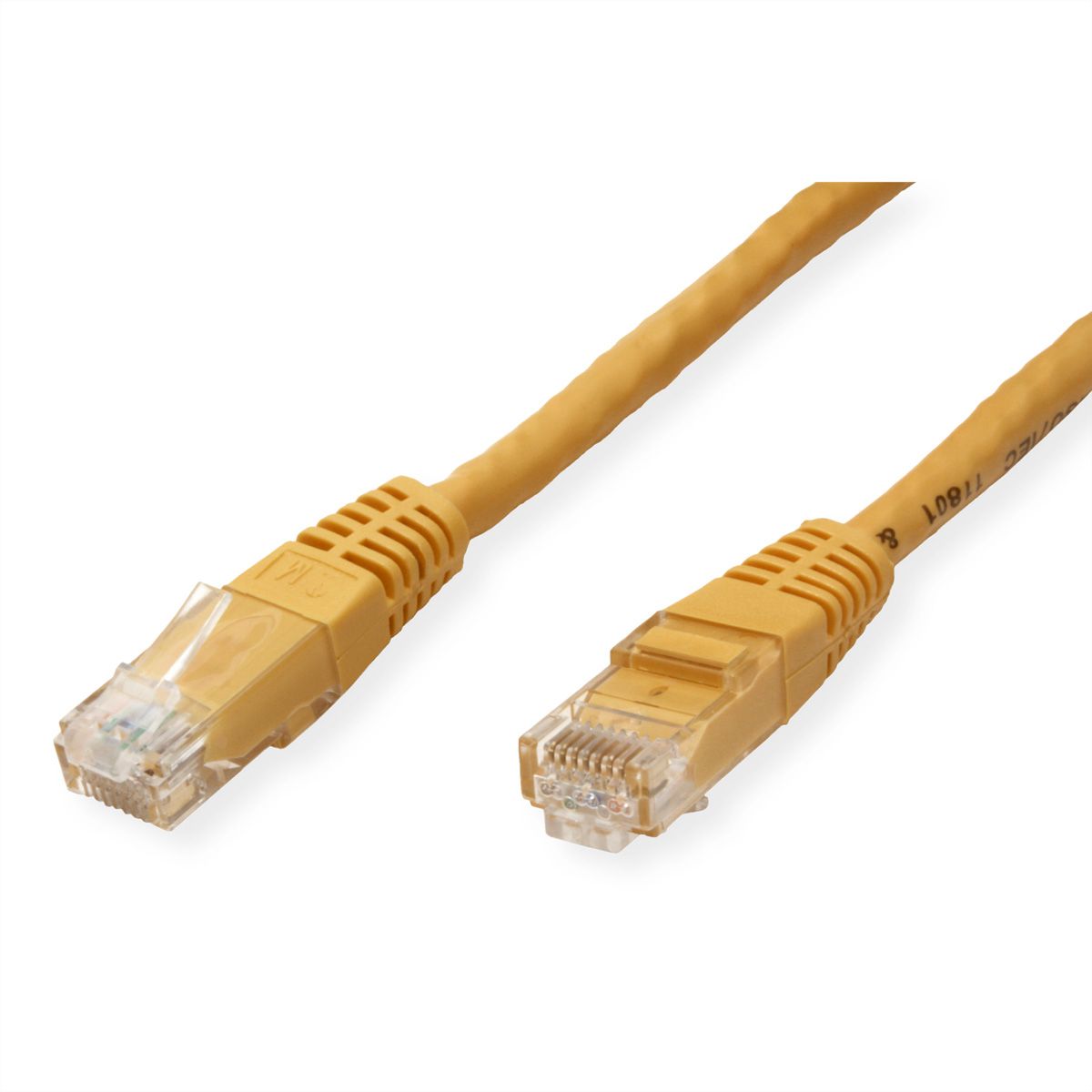 VALUE UTP Patch Cord, Cat.6 (Class E), yellow, 0.5 m