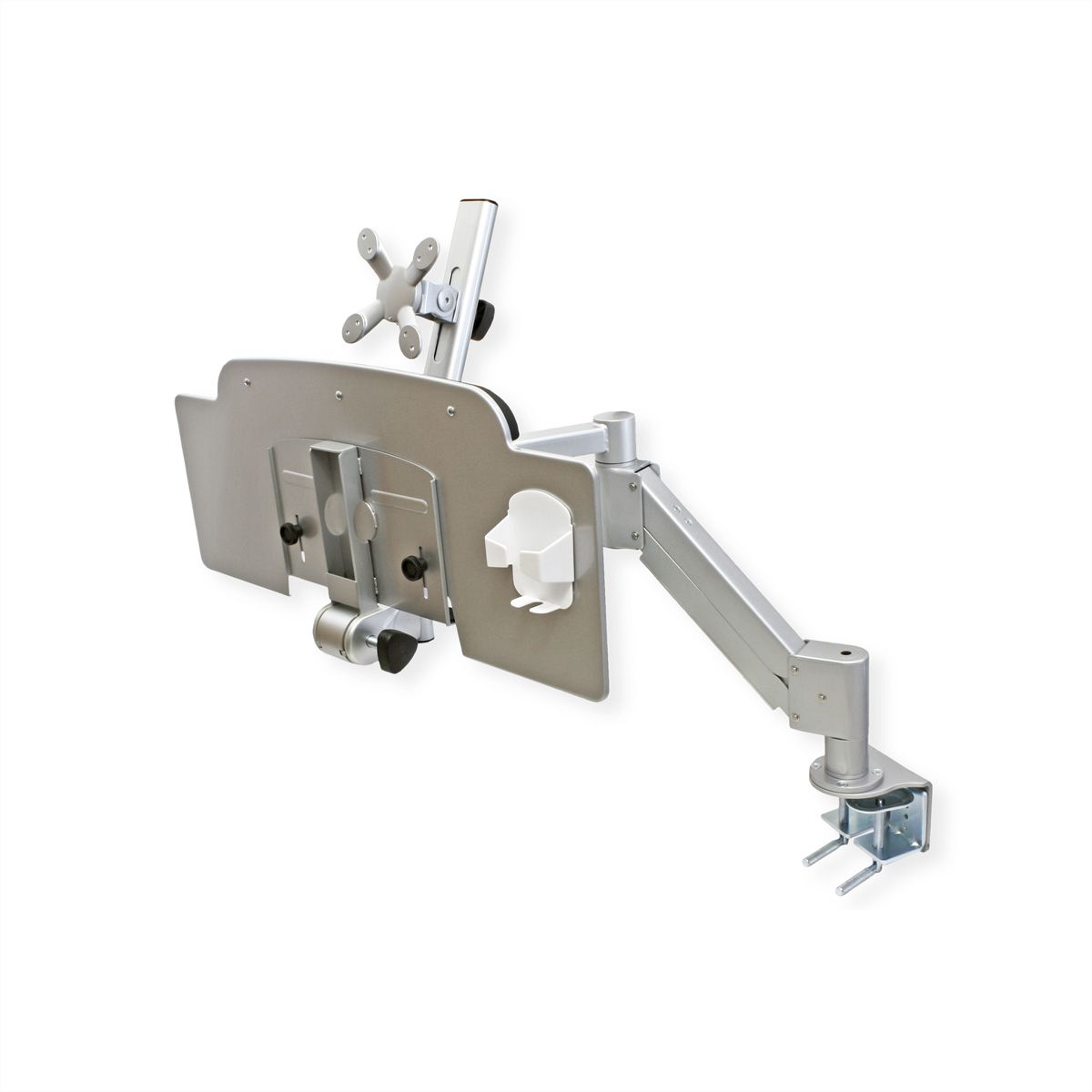 ROLINE LCD/Keyboard Holder, Desk Clamp, rotatable