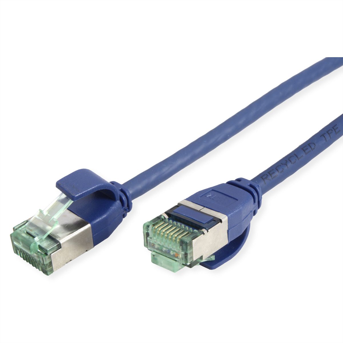 ROLINE RM U/FTP DataCenter Patch Cord Cat.6A (Class EA), slim, blue, 1 m
