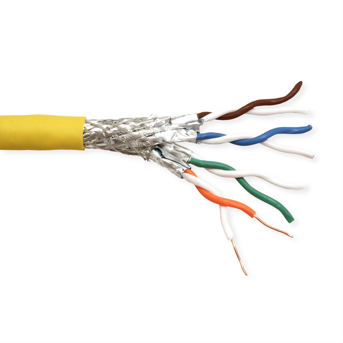 ROLINE S/FTP Cable Cat.8 (Class I), Solid Wire, LSOH, 100 m