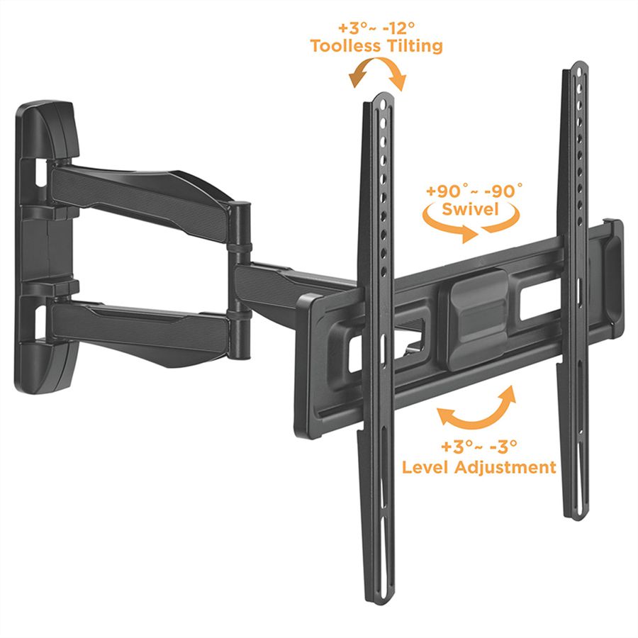 VALUE Solid Articulating Wall Mount TV Holder, up to 177.80 cm (37" - 70")