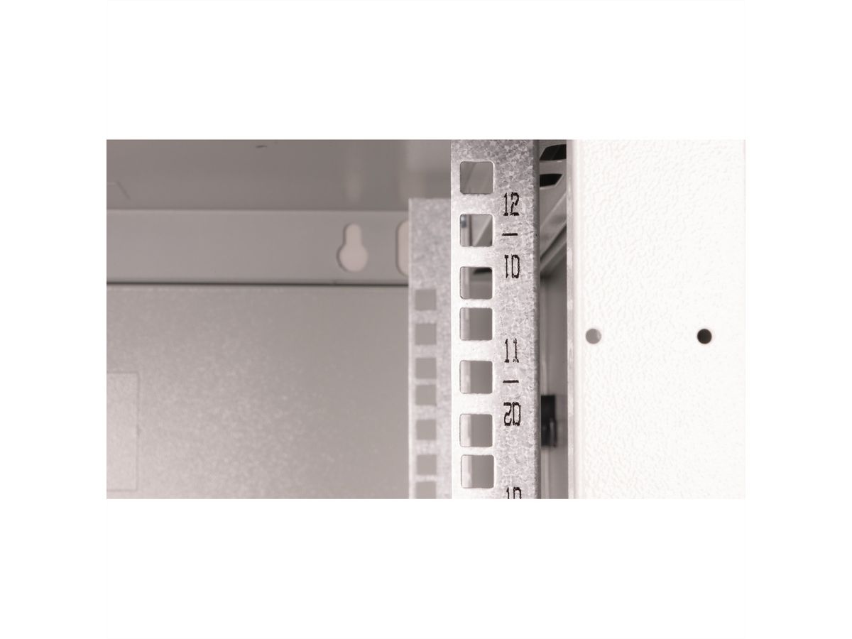 ROLINE 19" Wall Cabinet Basic Plus 12U, 600x600 BxT grey