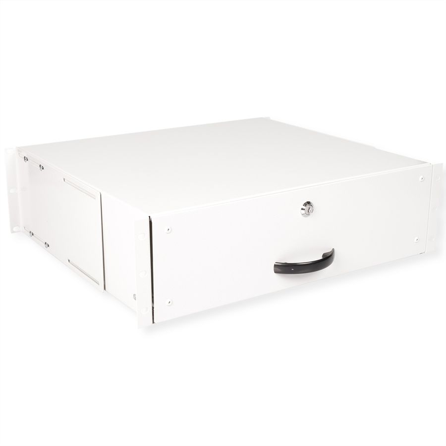 ROLINE 19-inch keyboard drawer 3 U, 400 T lockable grey