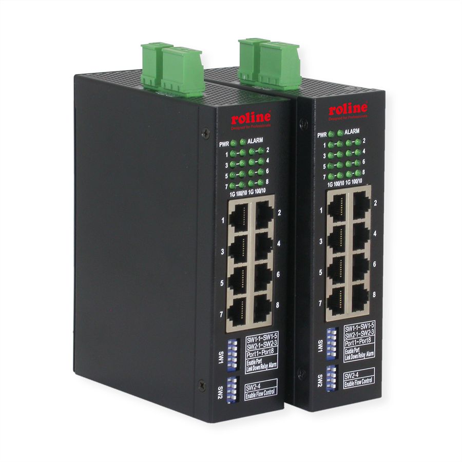 ROLINE Industrial Managed 8-Port L2 Gigabit Ethernet Switch