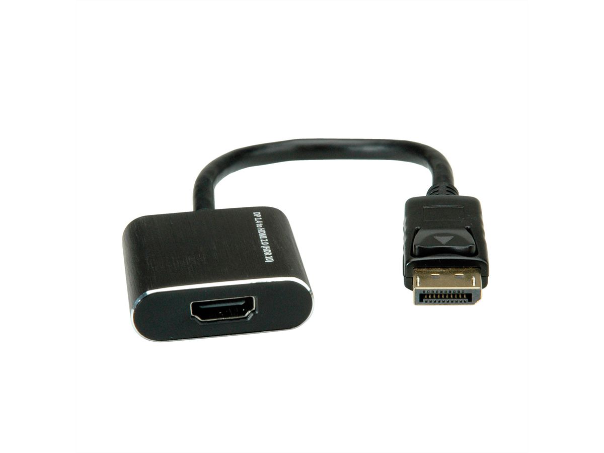 ROLINE DisplayPort-HDMI Adapter, 4K@60Hz, DP v1.4, DP M - HDMI F