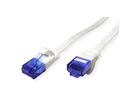 VALUE UTP Patch Cord, Cat.6A (Class EA), extra-flat, white, 1 m