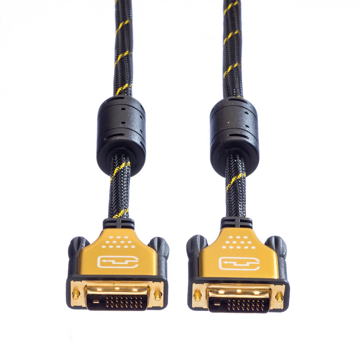 ROLINE GOLD Monitor Cable, DVI (24+1), Dual Link, M/M, 5 m