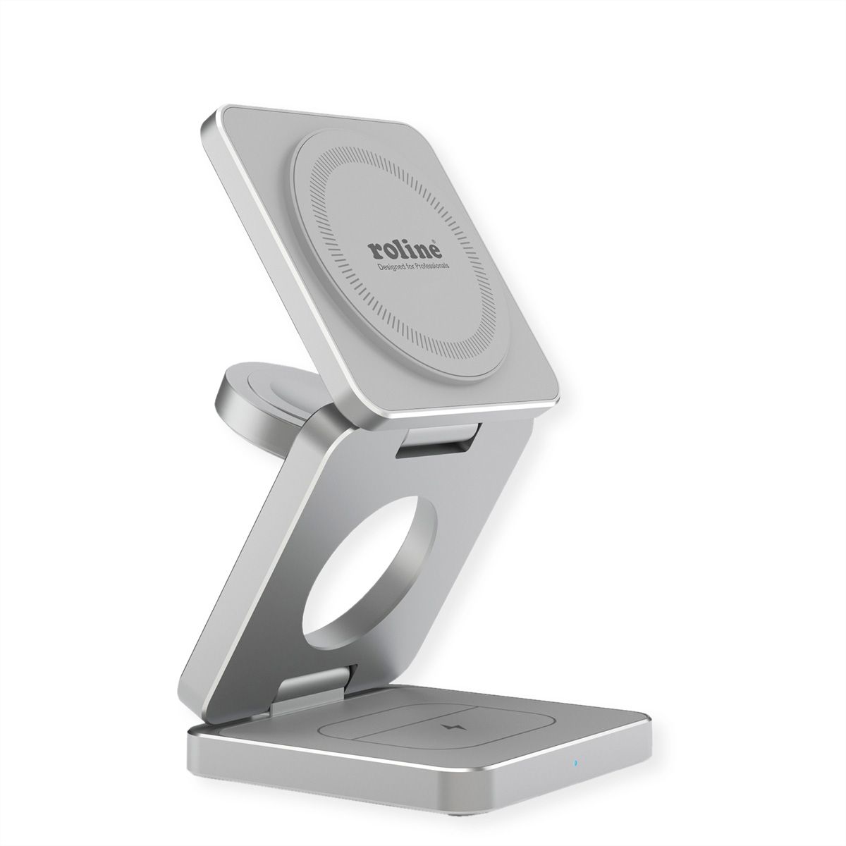 ROLINE 3-in-1 Wireless Foldable Charging Stand, for iPhone Devices