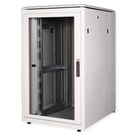 ROLINE 19-inch network cabinet Pro 26 U, 800x1000 WxD glass door grey