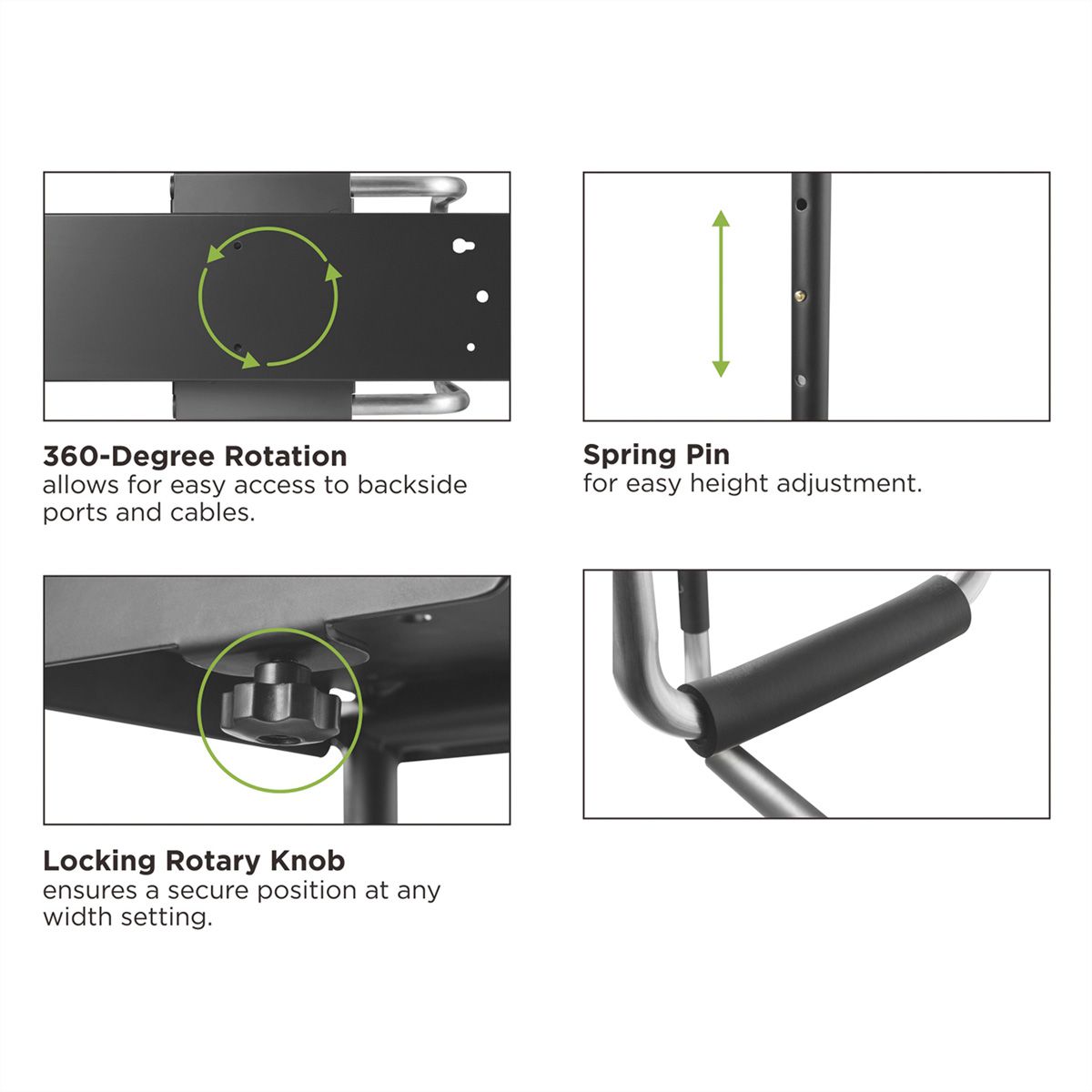 VALUE Heavy Duty PC Holder, Extendable, Rotable