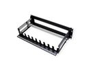 VALUE 19" Support Frame for DIN Rail-Mounted Devices, 3U, with Cable Management, black