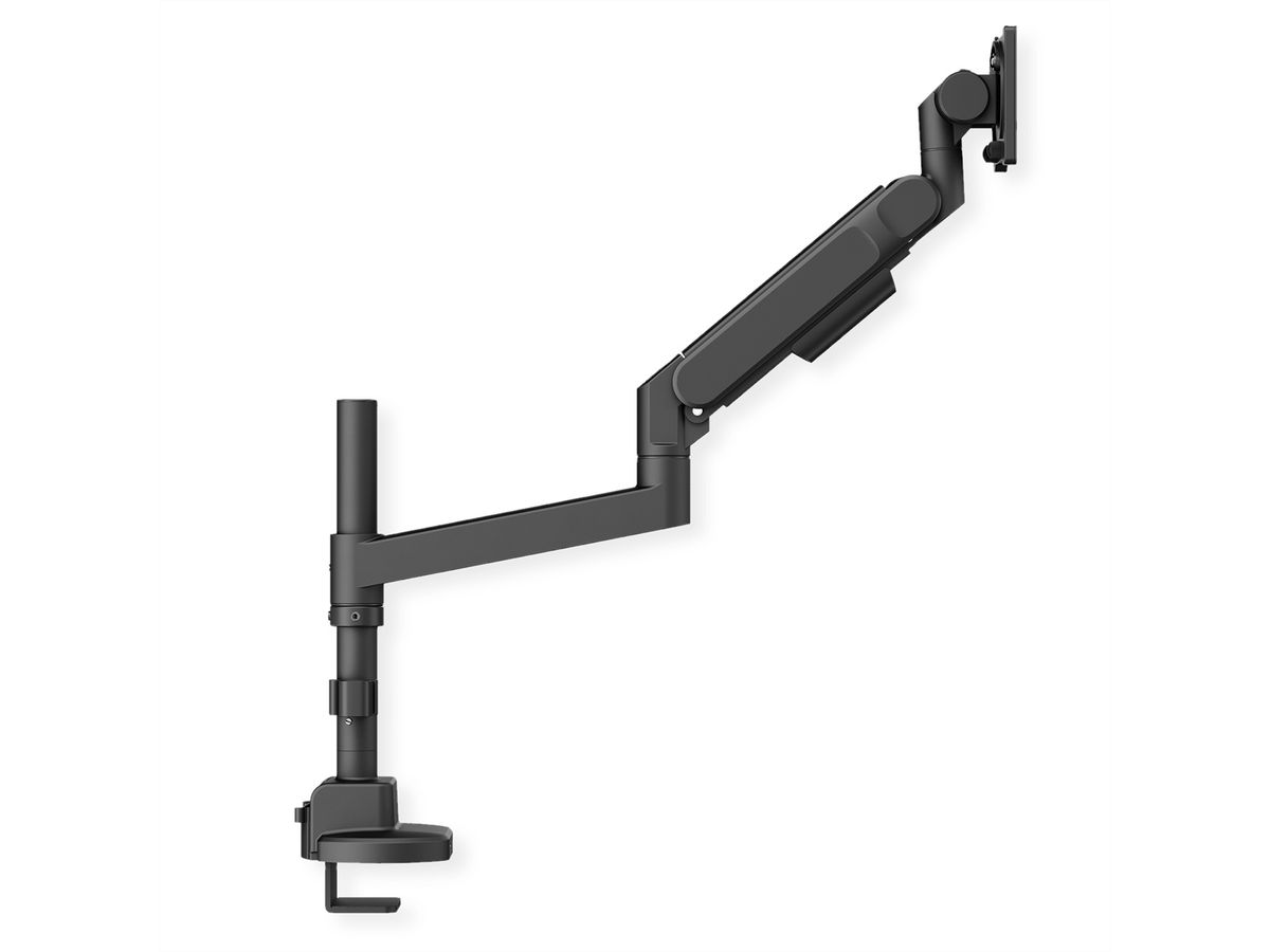 ROLINE Monitor Arm, Pole-Mounted, Gas Spring, < 144.78 cm (57"), Heavy Duty < 27 kg, black