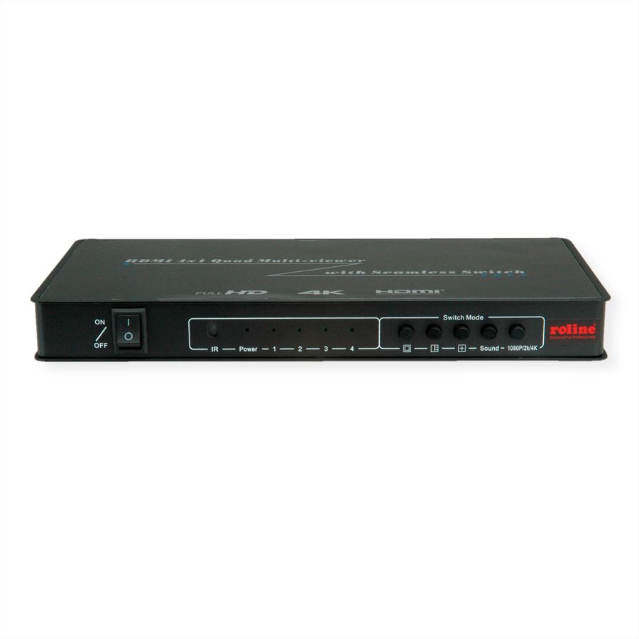 ROLINE HDMI 4x1 QUAD Multi-Viewer, with Seamless Switch