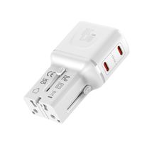 VALUE POCKET Travel Charger, EU/UK/US, 2x Ports USB C, 45W