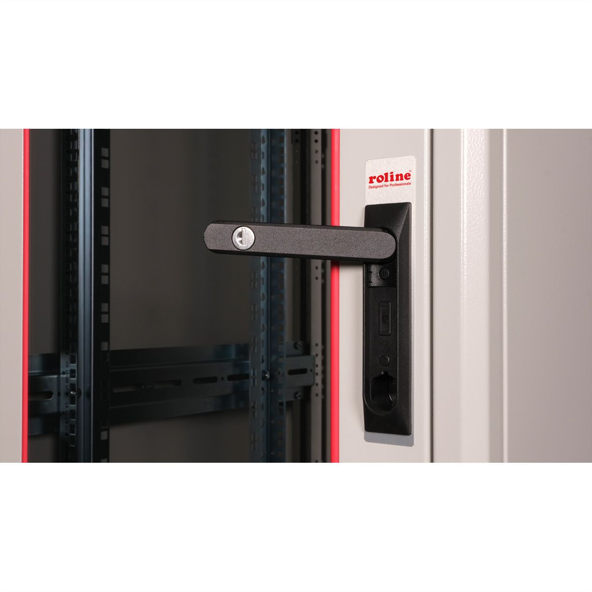 ROLINE 19-inch network cabinet Basic 32 U, 600x600 WxD glass door grey