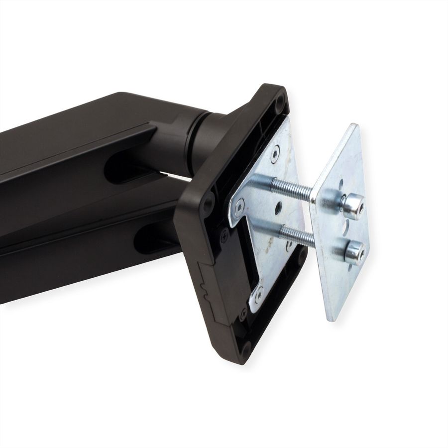 ROLINE Dual LCD Monitor Stand Pneumatic, Desk Clamp, Pivot, 5 Joints, 17–35 inch, max. 2x 15 kg