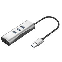 VALUE USB-A to Gigabit Ethernet Converter + Hub