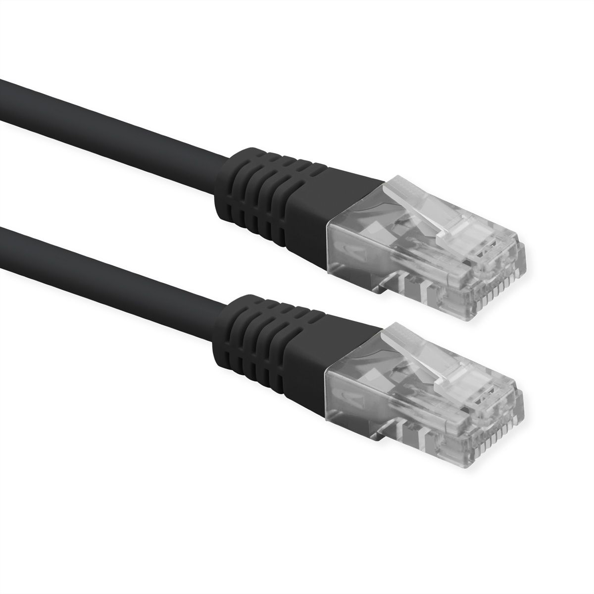ROLINE UTP Patch Cord, Cat.6 (Class E), PoE, black, 5 m