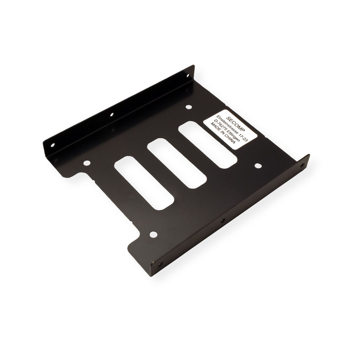 ROLINE HDD/SSD Mounting Adapter, 3.5 inch frame, for 1x 2.5 inch HDD/SSD, metal, black