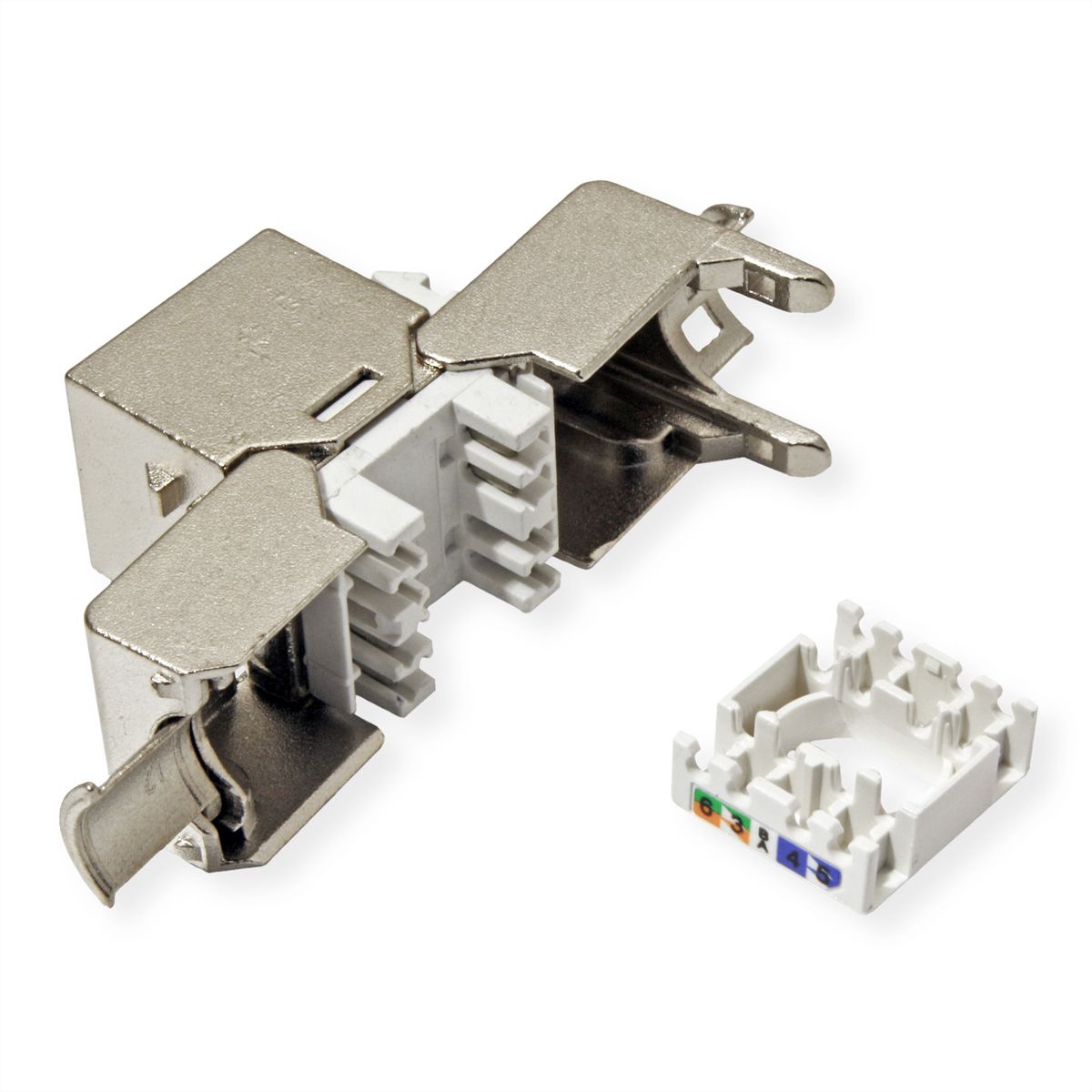 VALUE Keystone Jack, Cat.6A (Class EA), RJ-45, STP, tool-free, SLIM