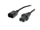 VALUE Power Cable IEC320/C14 Male - C15 Female, H05RN-F, black, 0.5 m