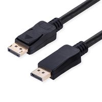 VALUE DisplayPort Cable, v2.1, 16K@60Hz, 54G, UHBR13.5, DP-DP, M/M, black, 1 m