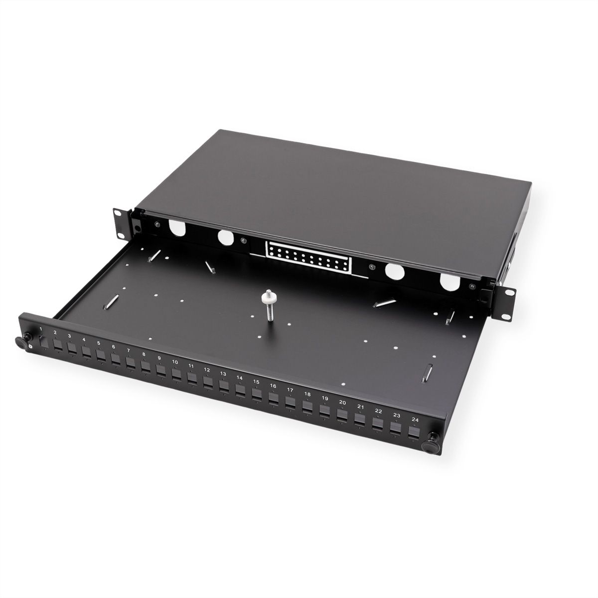 VALUE 19" splice box empty 1U, extendable, 24x SC-DX