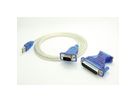 VALUE Converter Cable USB to Serial, turquoise, 1.8 m