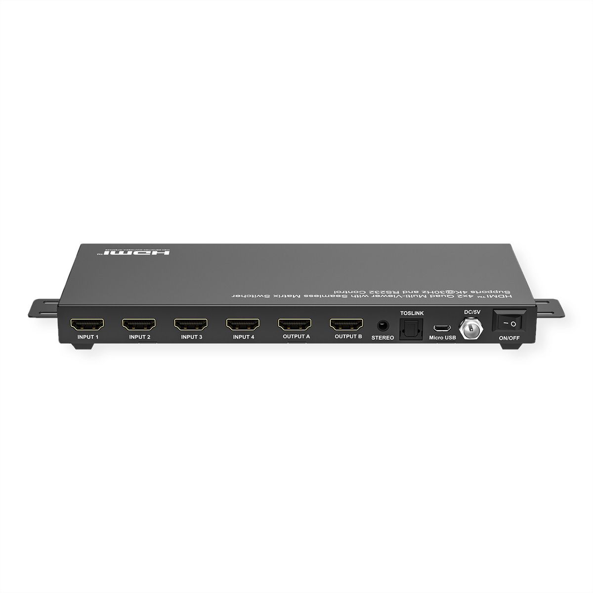 VALUE HDMI Matrix, 4x2, 4K30Hz, QUAD Multi-Viewer, seamless switching