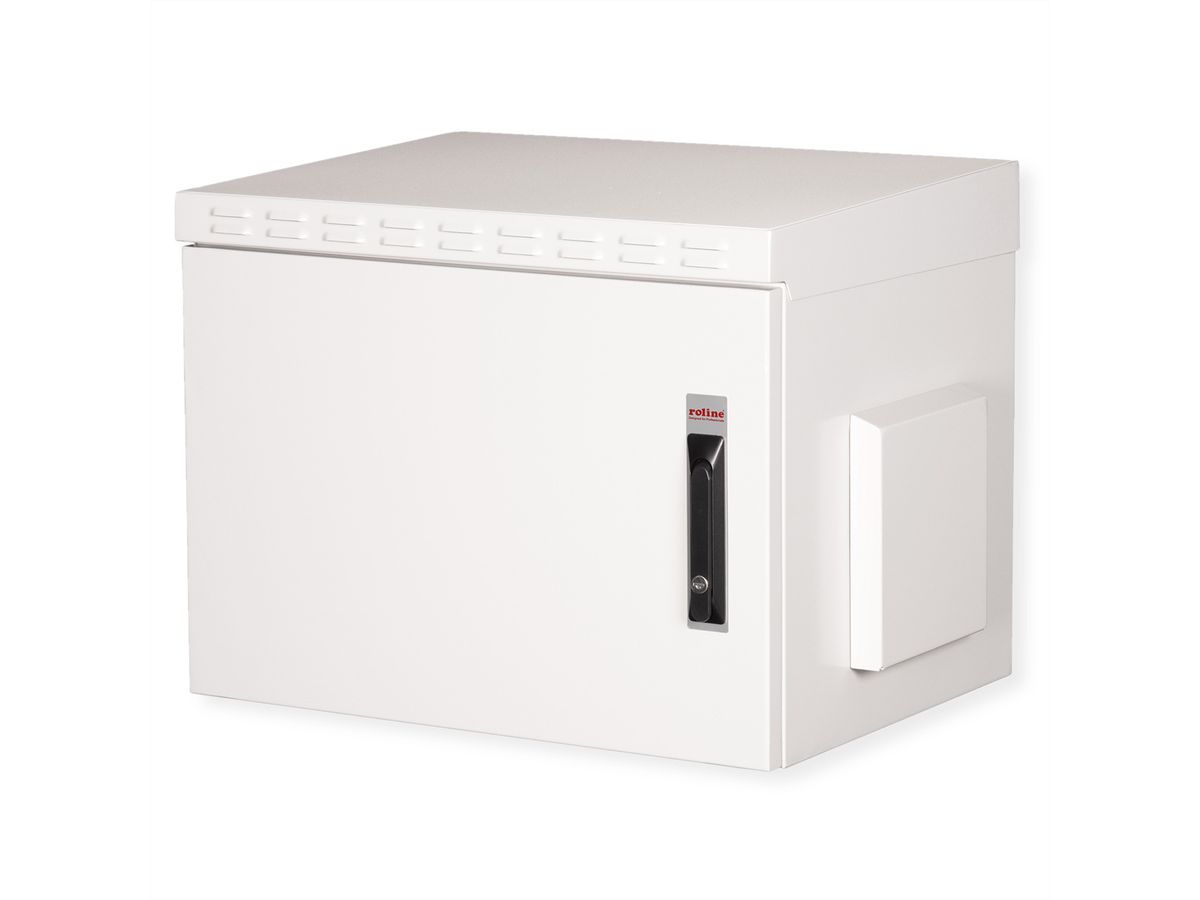 ROLINE 19-inch wall-mounted housing Pro 7 U, 600x450 WxD IP55 outdoor grey
