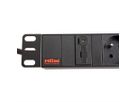 ROLINE 19" PDU for Cabinets 8x 2300W, UTE Version, IEC320 C14 M, black, 2 m