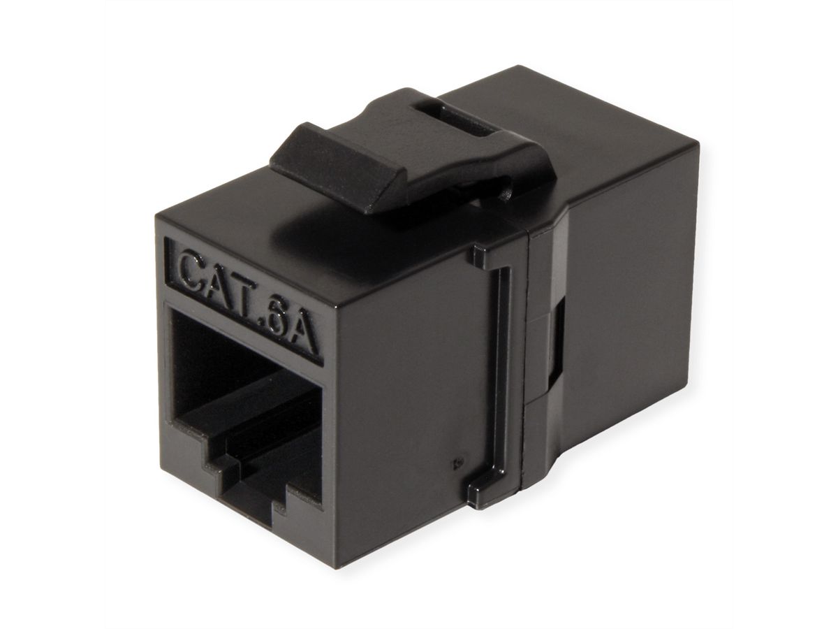 ROLINE RJ-45 Keystone Modular Coupler, Cat.6 (Class E), UTP, black