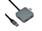 VALUE USB 3.2 Gen1 Hub, 4 Ports (2x A + 2x C), with Extension Cable, 5 m