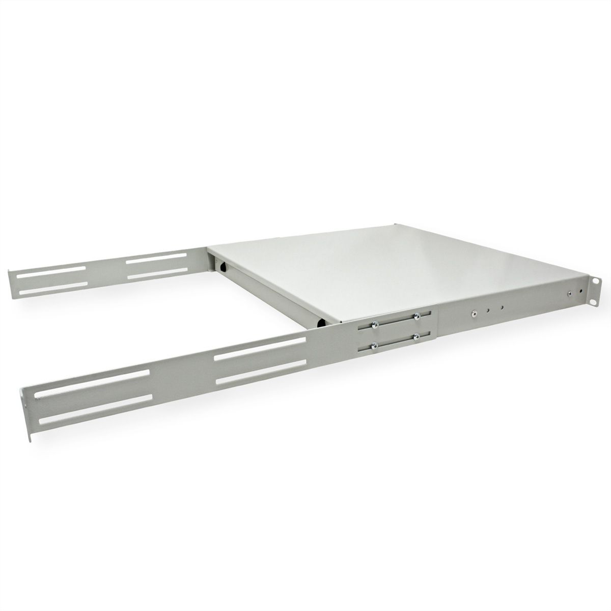 ROLINE 19-inch keyboard insert 1 U, 400 T lockable grey