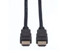 ROLINE HDMI High Speed Cable + Ethernet, M/M, black, 15 m