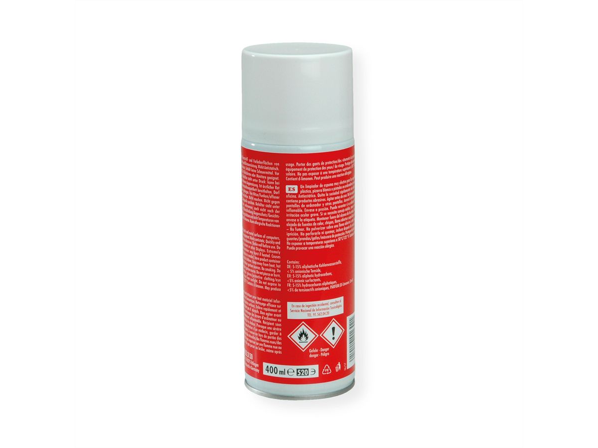 ROLINE Antistatic Foam-Cleaner, 400 ml