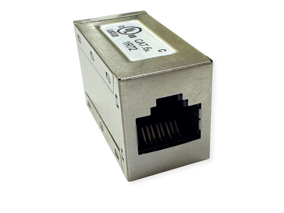 ROLINE RJ-45 Modular Coupler, Cat.6A (Class EA), shielded